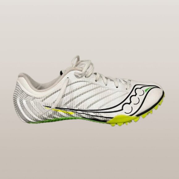 Saucony Kilkenny XC5 Track Spikes Men’s Size [8] White/Green Cross Count - Picture 1 of 5